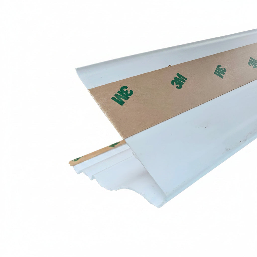 Easy Crown Molding peel and stick crown molding with 3M adhesive backing.