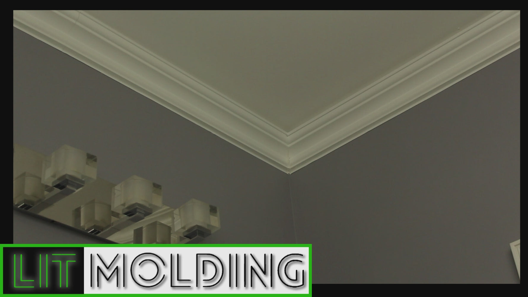 Easy Crown Molding DIY peel & stick crown molding.