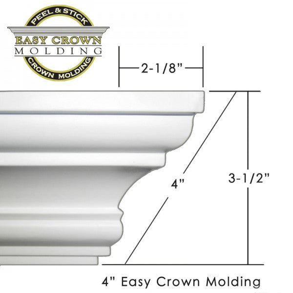 4" Easy Crown Molding 86' kit