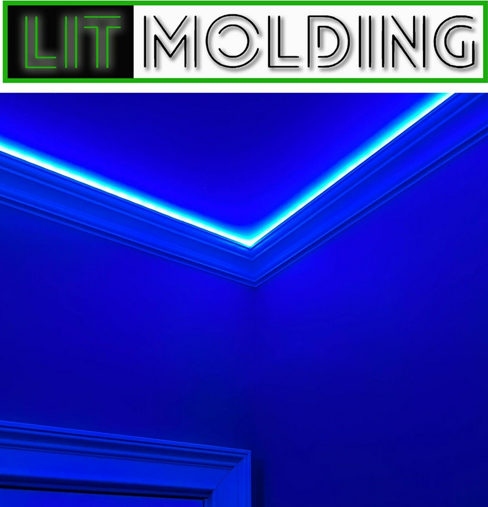 Traditionel Ufrugtbar Udgravning 4.5" LIT Molding LED backlit crown molding 52' kit. – Easy Crown Molding