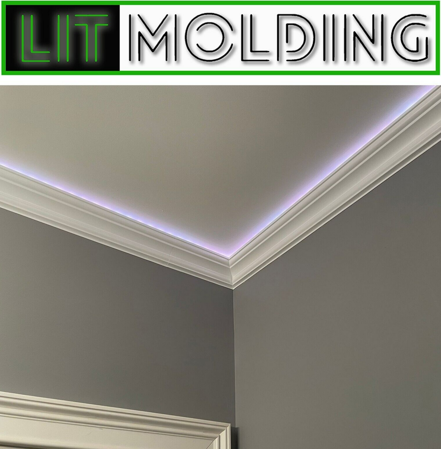 4.5" LIT Molding LED backlit crown molding 34' kit.